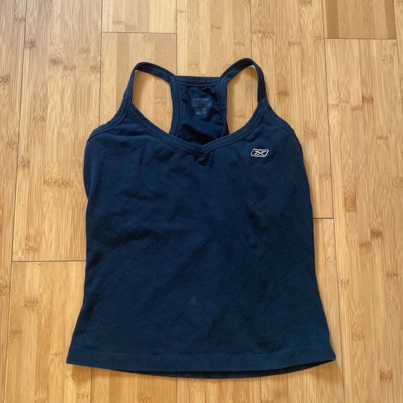 Reebok women’s tank top black w built in bra - Picture 4 of 9
